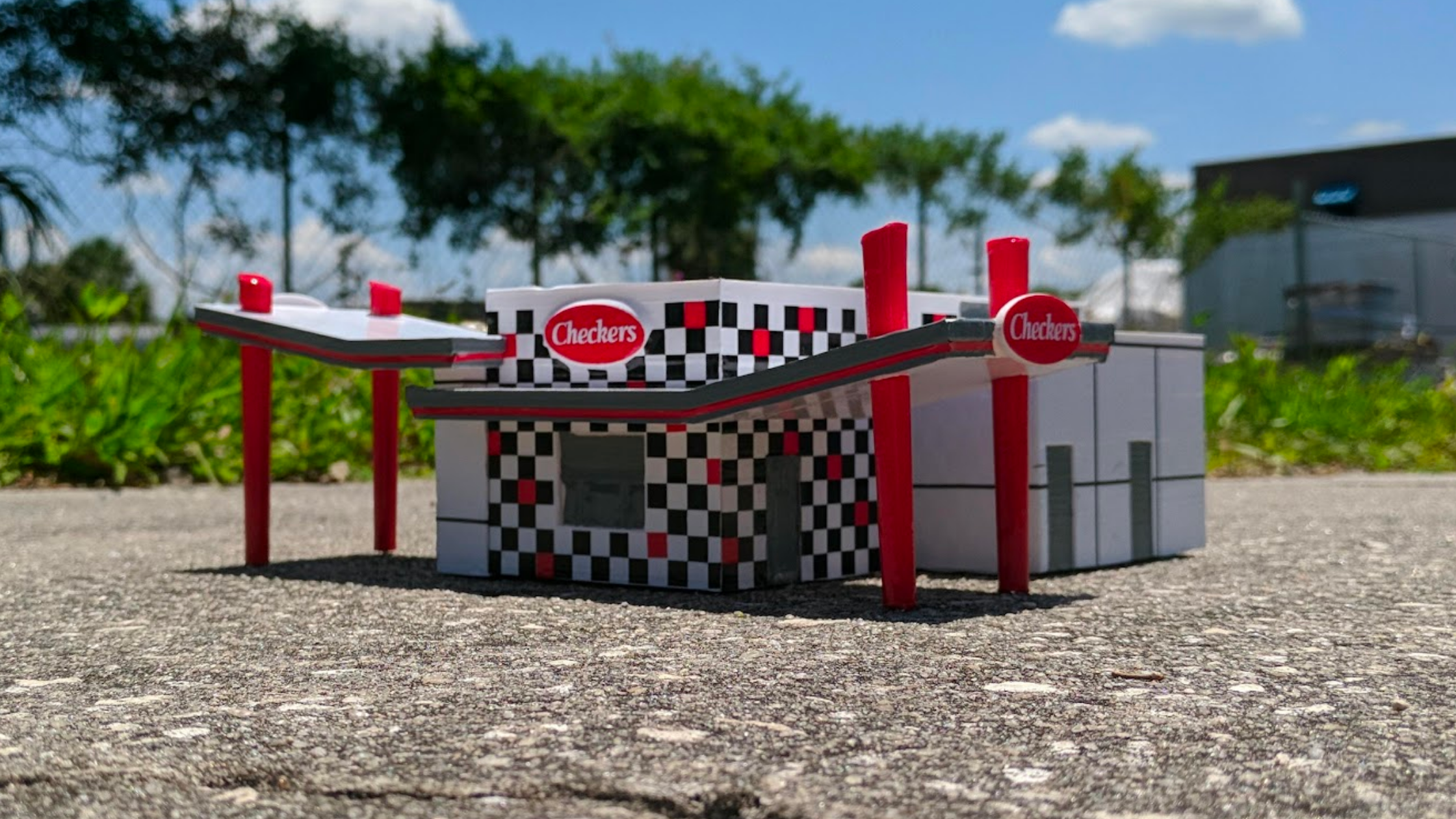 3D architectural model of Checkers Rally's.