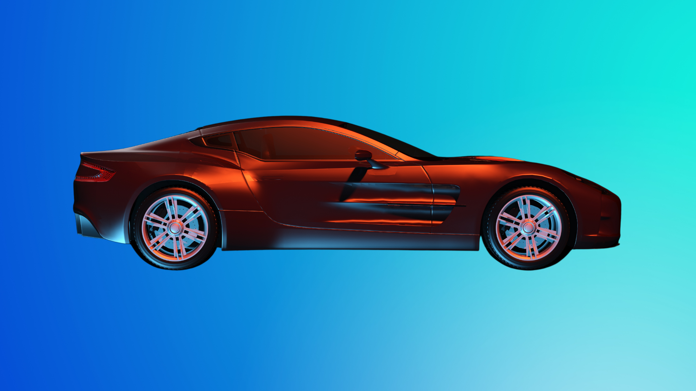 3D model of supercar